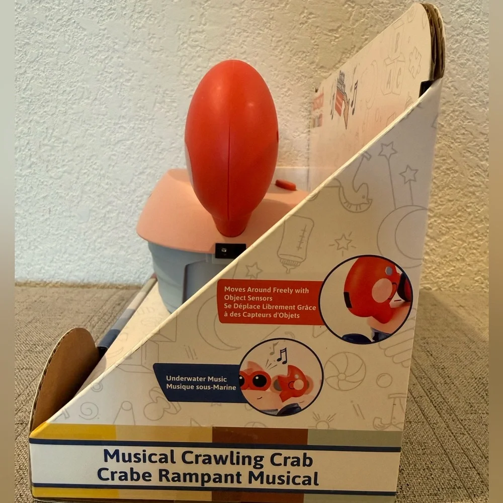 Musical Crawling Crab Toy - Red and Blue - Picture 3 of 4